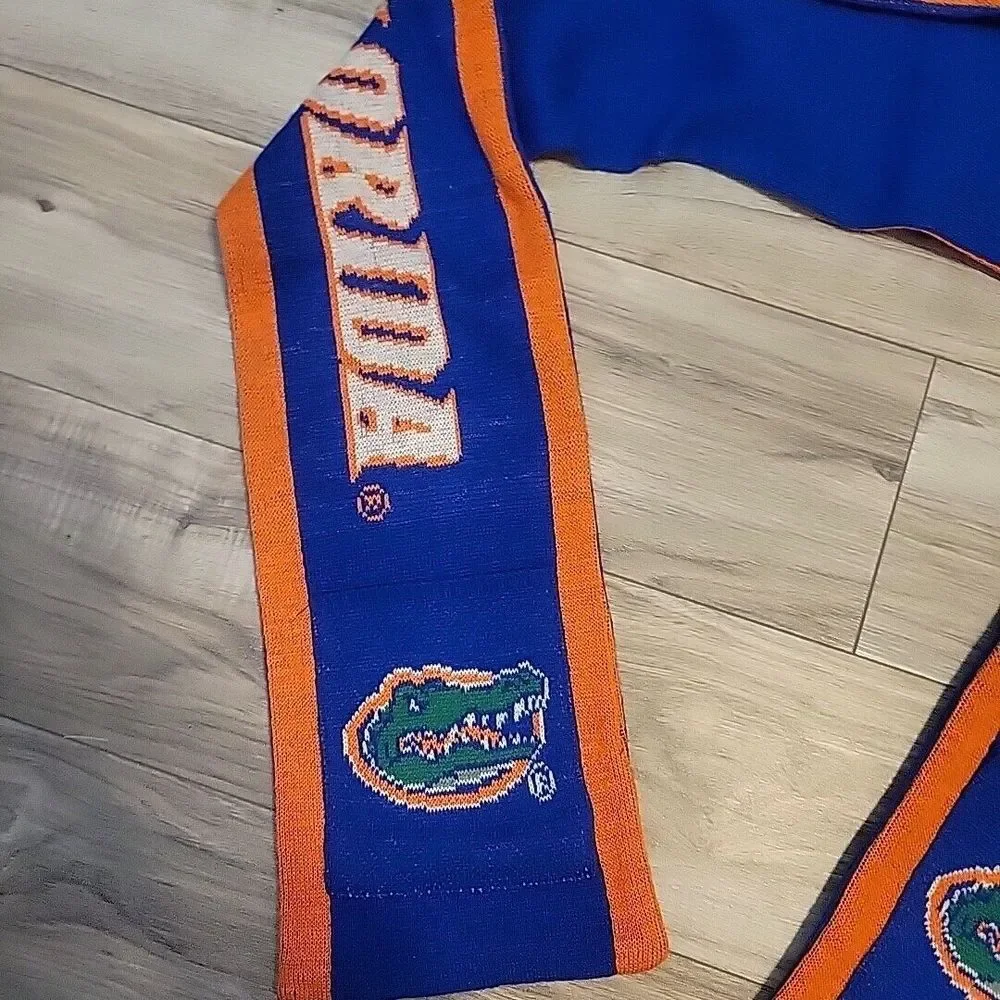 UF Florida‎ Gators Double Layered Thick Knit UNISEX Hooded Winter Scarf Pockets